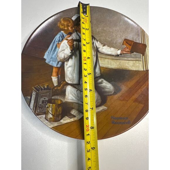 Norman Rockwell plate “The Painter” the only limited edition. R.S.A. 1983 - Picture 3 of 8